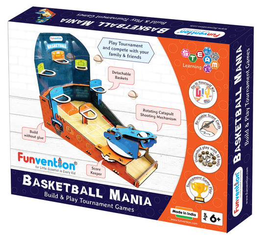 Basketball Mania - STEM Educational DIY Toys for Kids (Age: 6+ years)