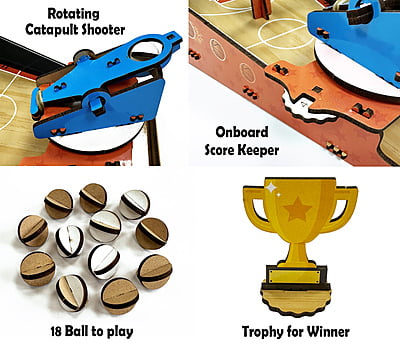 Basketball Mania - STEM Educational DIY Toys for Kids (Age: 6+ years)