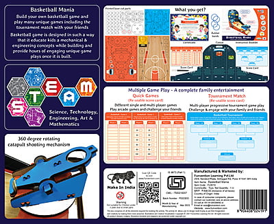Basketball Mania - STEM Educational DIY Toys for Kids (Age: 6+ years)